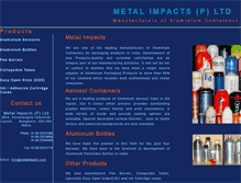 Tablet Screenshot of metalimpacts.com